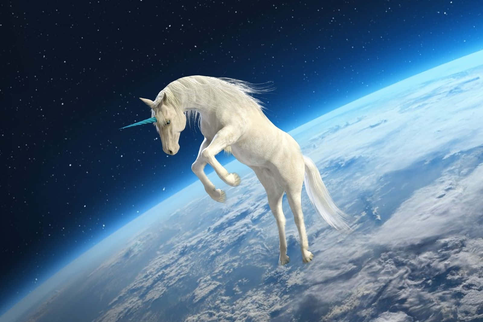 Larawan ng Unicorn sa Kalawakan Wallpaper