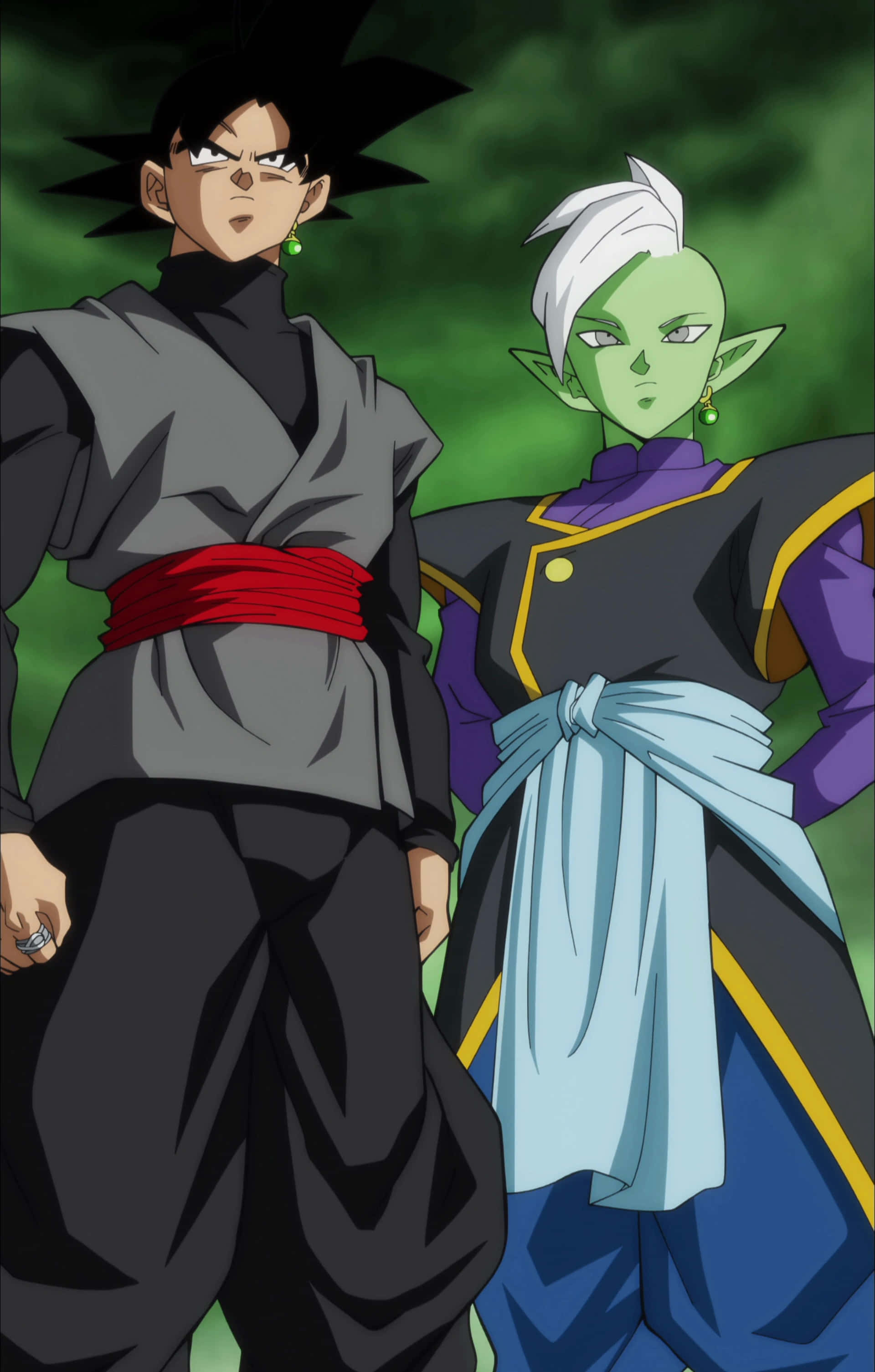 Larawan ni Goku at Zamasu mula sa Dragon Ball Super Wallpaper