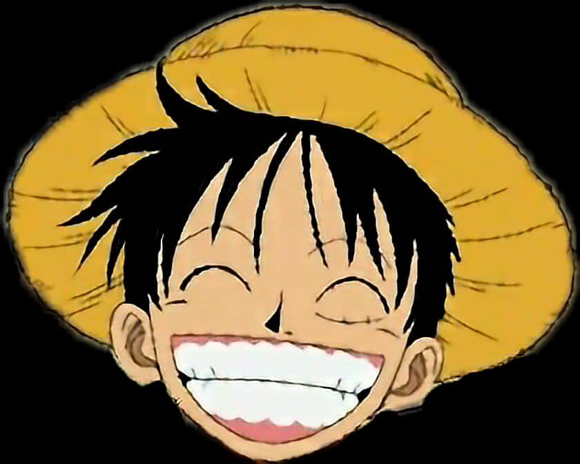 Larawan ni Luffy na Tumatawa Wallpaper