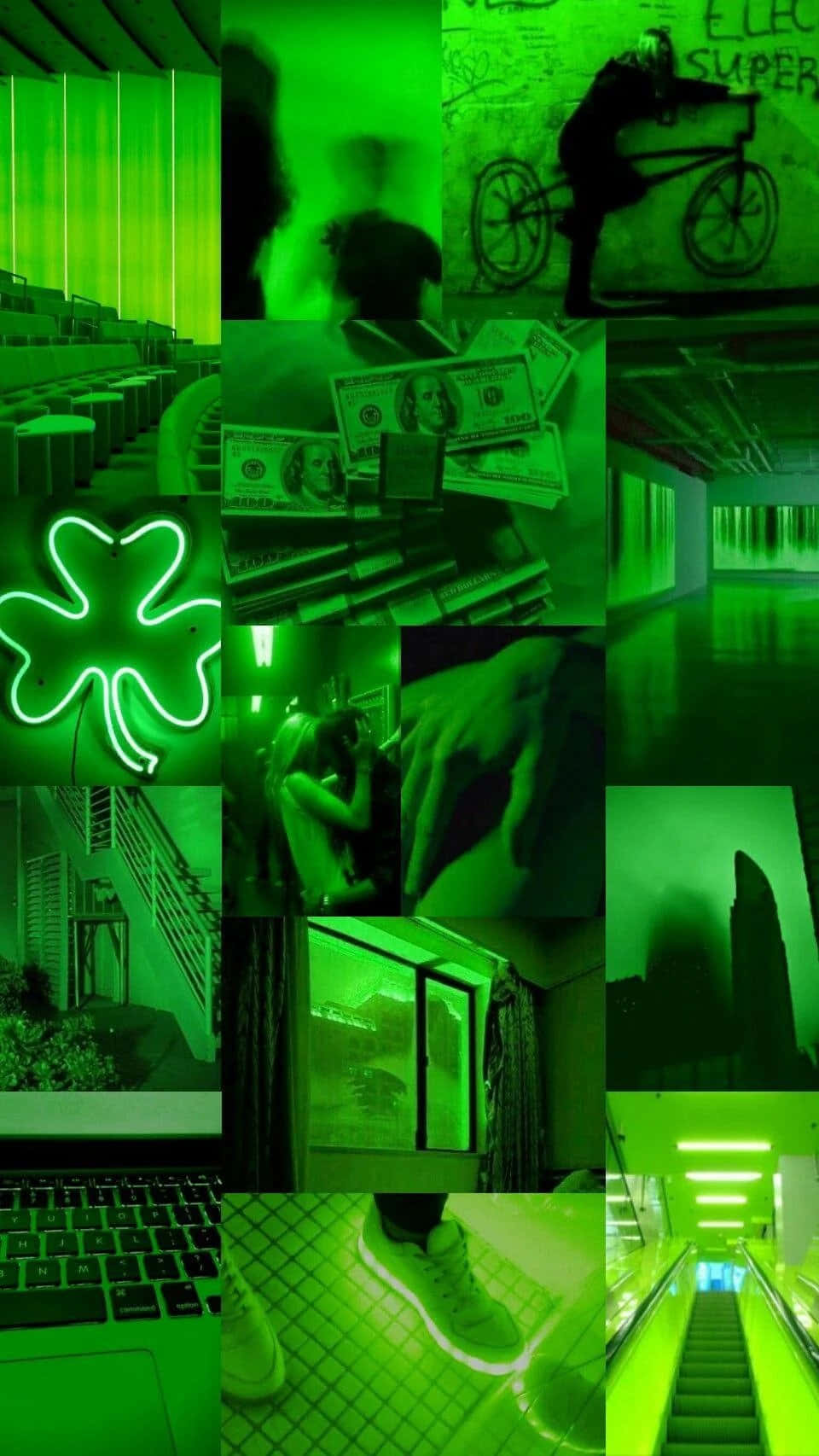 Larawang Aesthetic na Lime Green Wallpaper