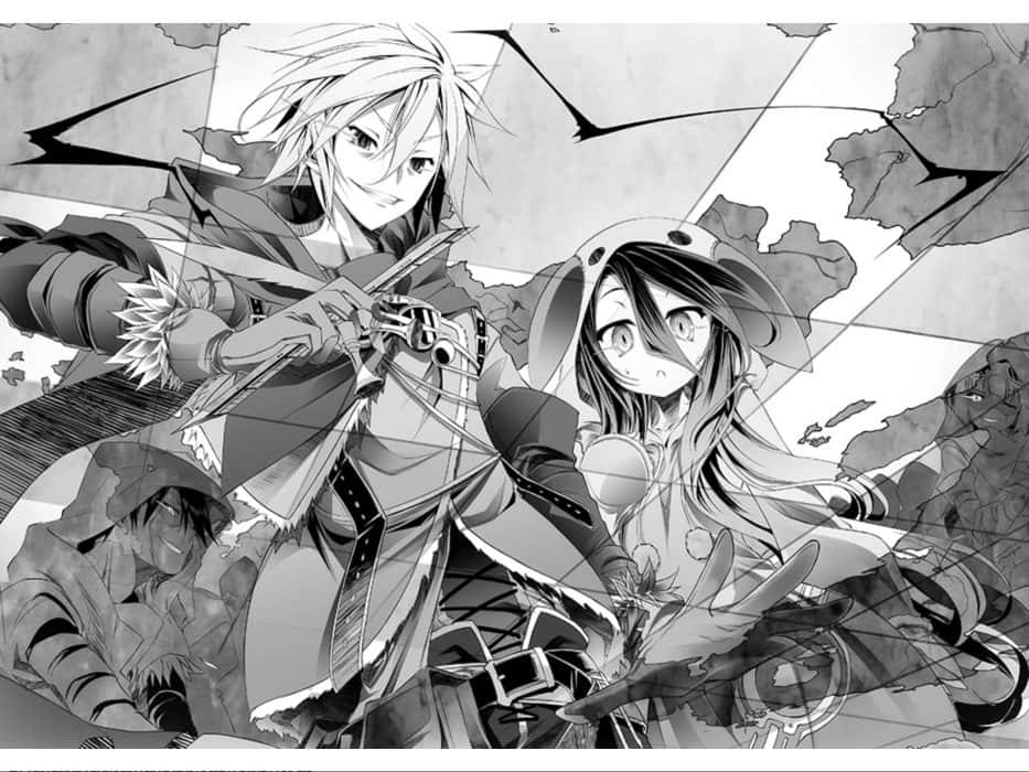 Larawang Gray nina Sora at Shiro ng No Game No Life Wallpaper