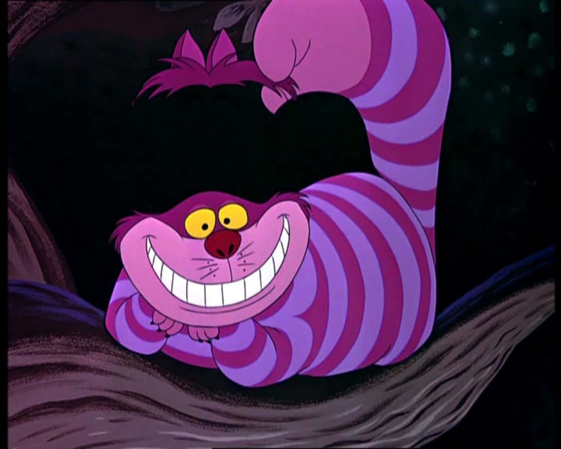 Larawang Mapaglarong Ngiti ng Cheshire Cat Wallpaper