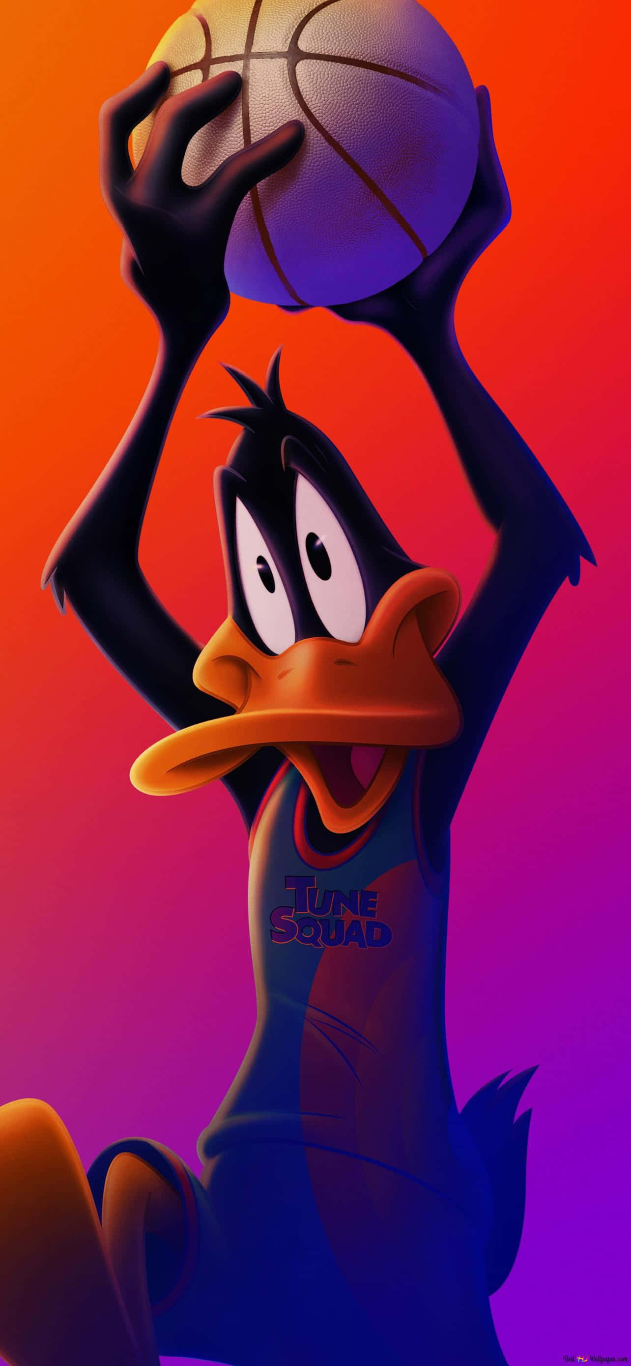 Larawang Tauhan Cartoon na si Daffy Duck Wallpaper