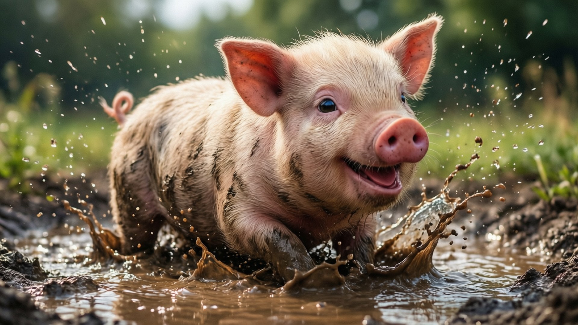 Laro ng Maputik na Baboy Wallpaper