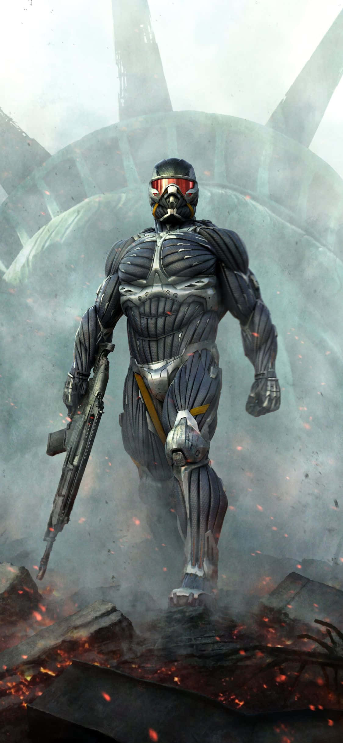 Laruin ang Crysis 3 sa iyong iPhone X Wallpaper