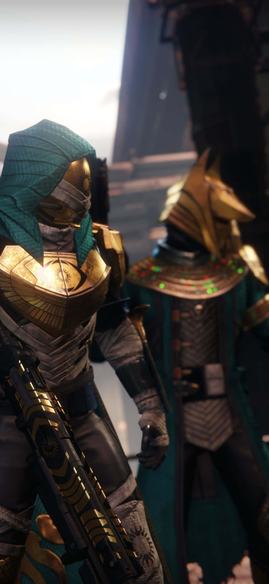 Laruin ang pinaka-antasipadong laro na Destiny 2 sa bagong iPhone Xs Wallpaper