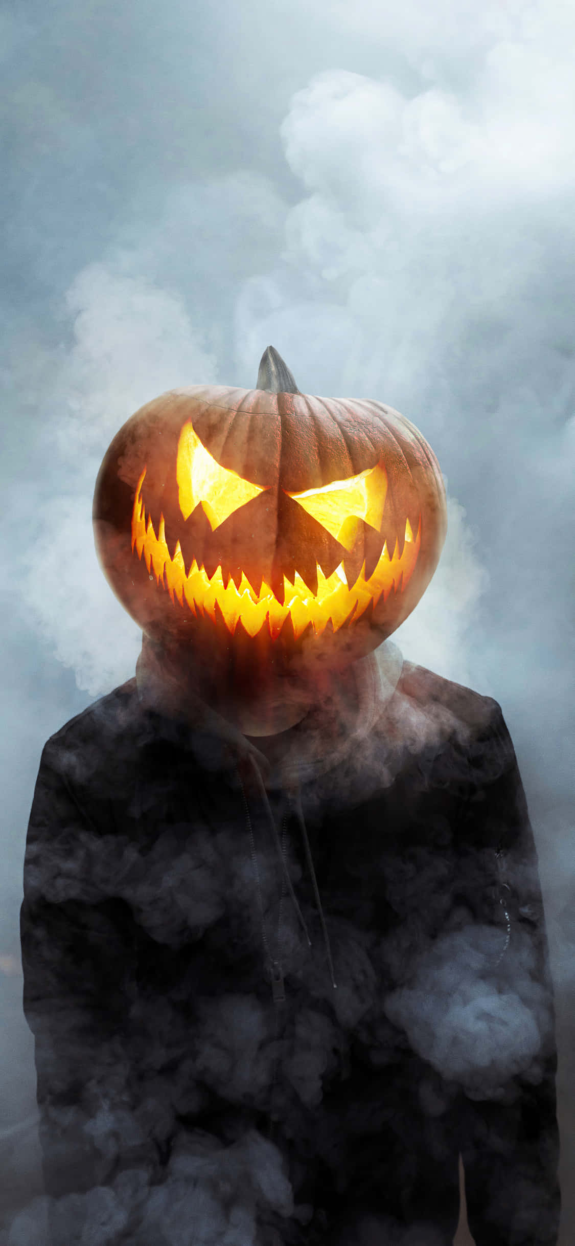 Laughing Jack O'Lantern iPhone Halloween Background Wallpaper