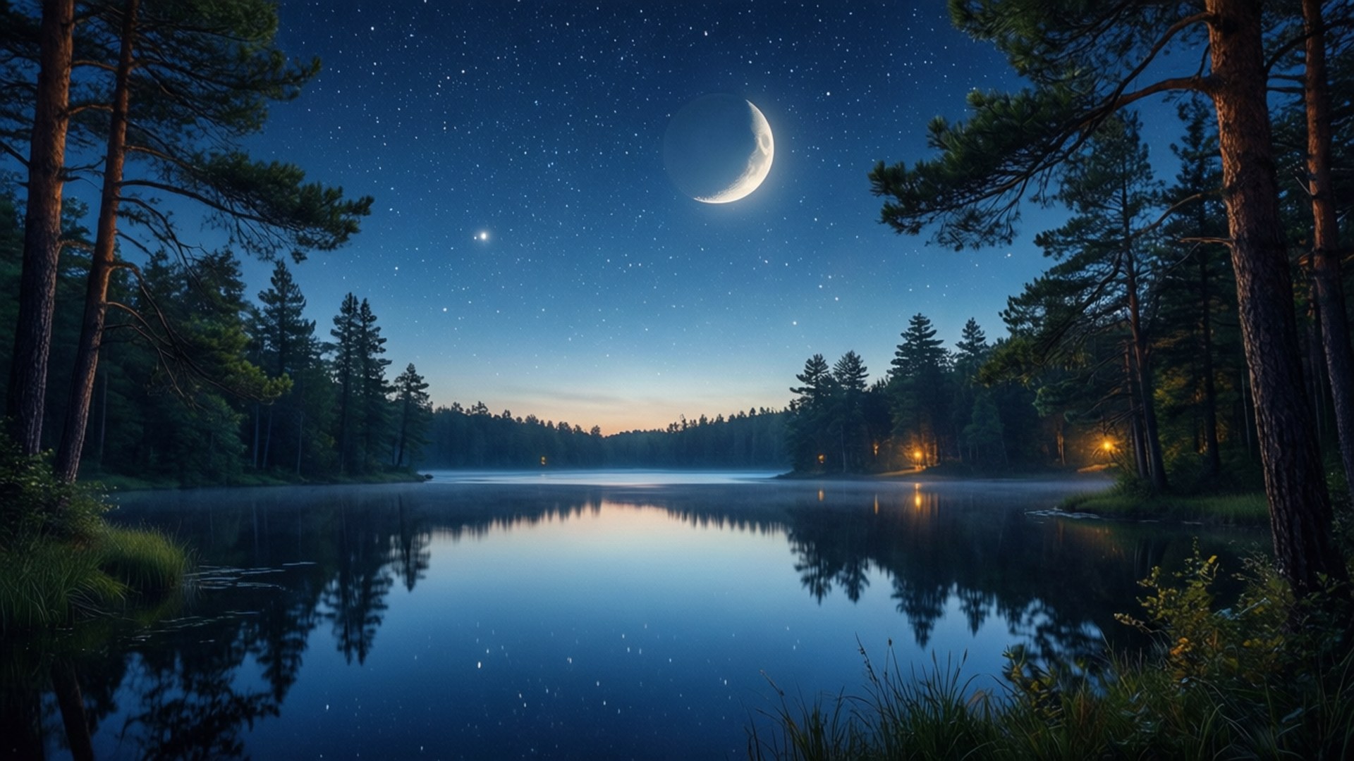 Lawitang Gabi sa Lawa Wallpaper