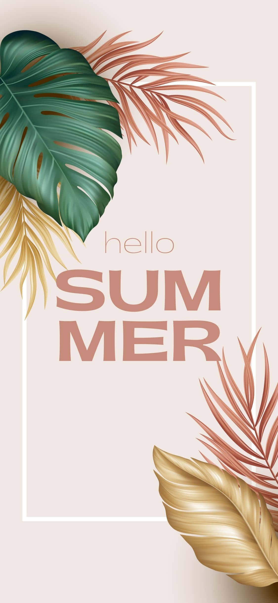 Leaf Plants iPhone X Summer Background Wallpaper