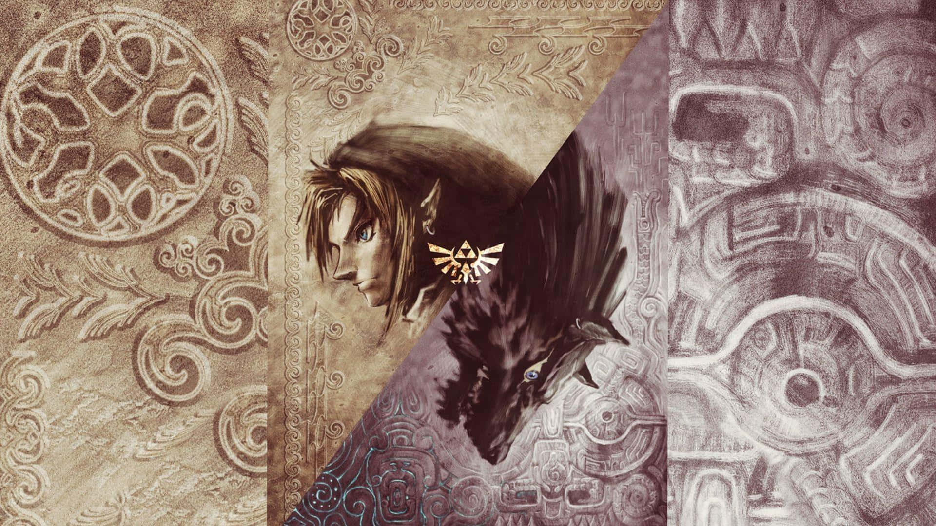 Legend Of Zelda Twilight Princess Link At Wolf Link Wallpaper