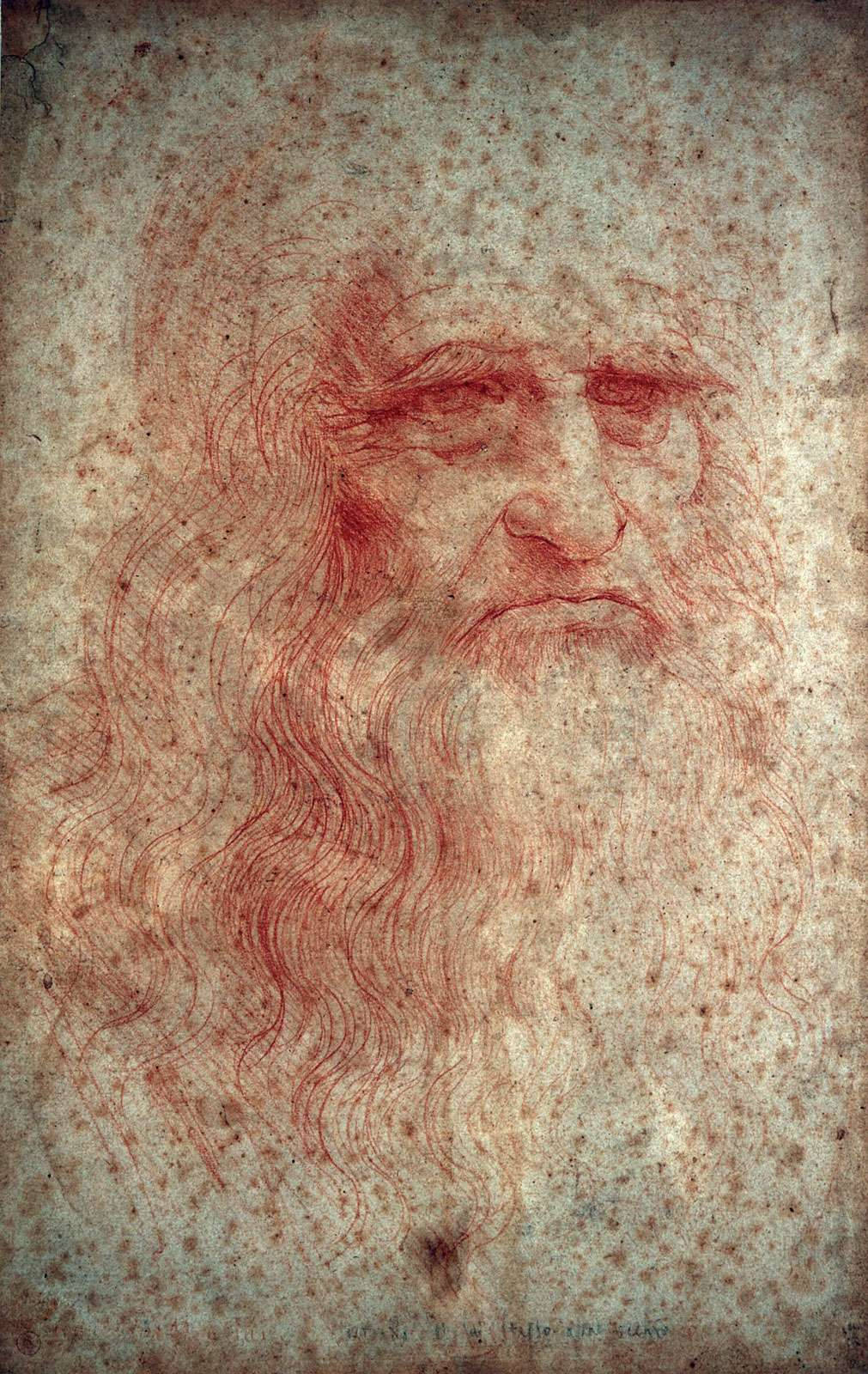 Leonardo Da Vinci Self Portrait Wallpaper