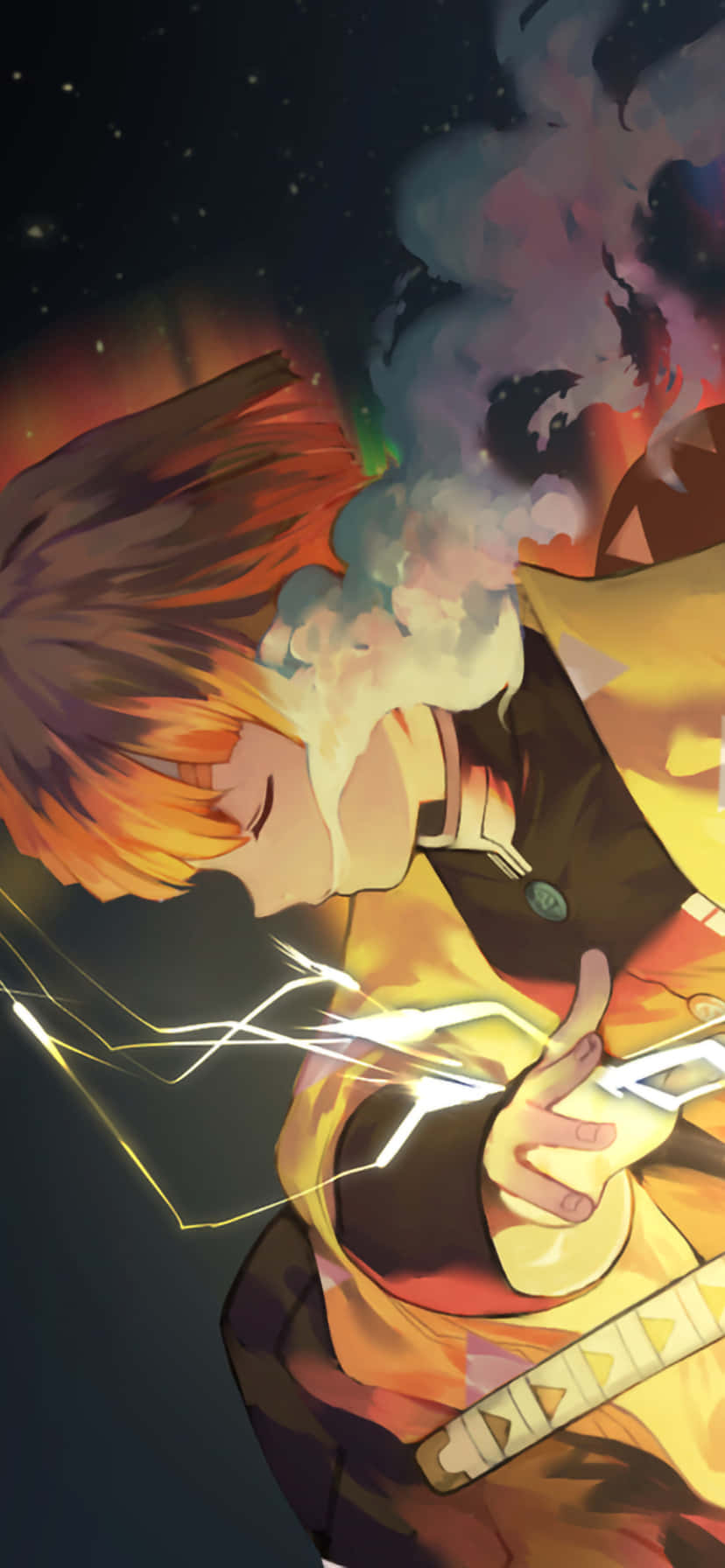 Life's an adventure with the Zenitsu Phone Wallpaper