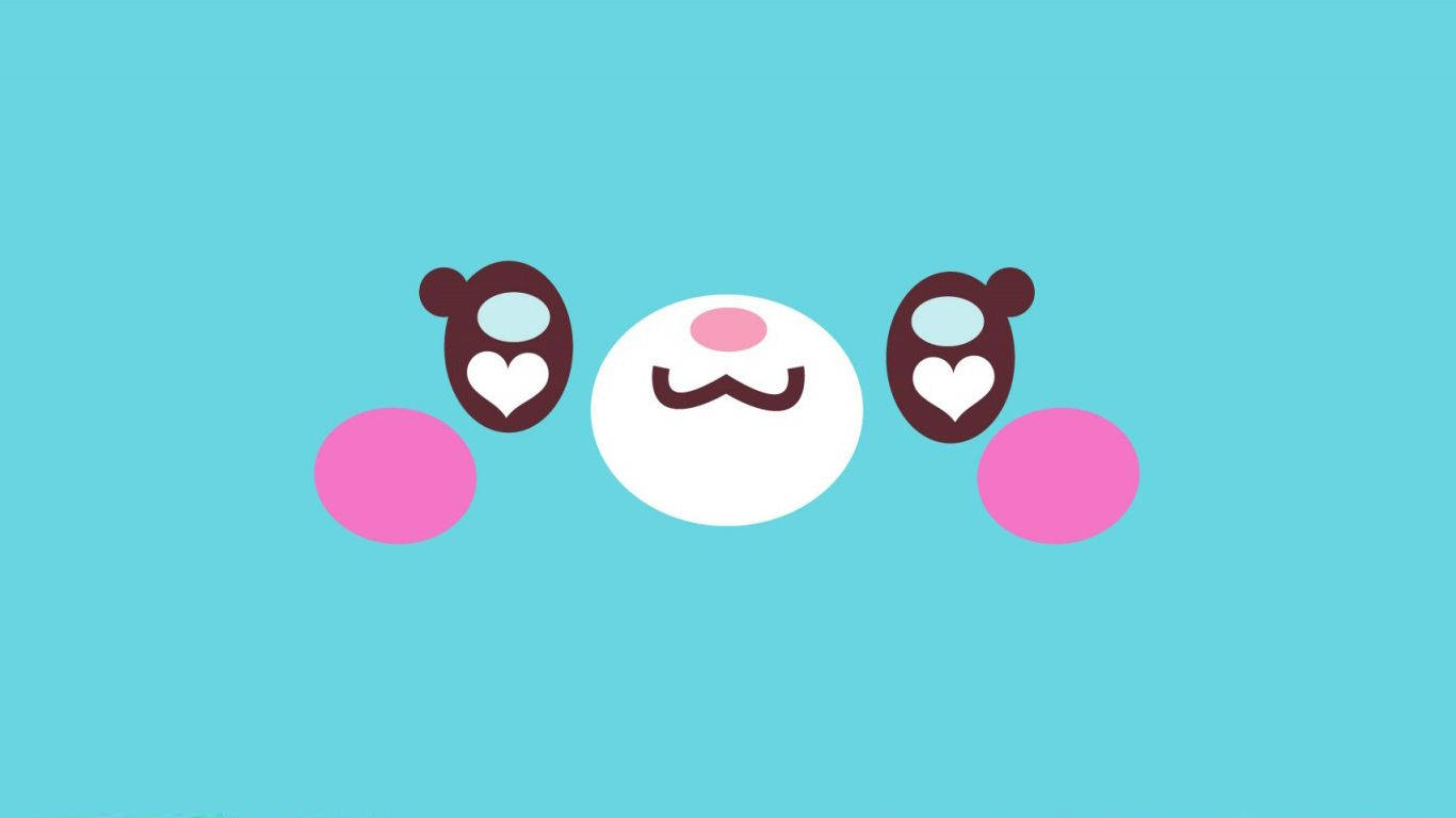 Light Blue na Kawaii Cover Photo Wallpaper