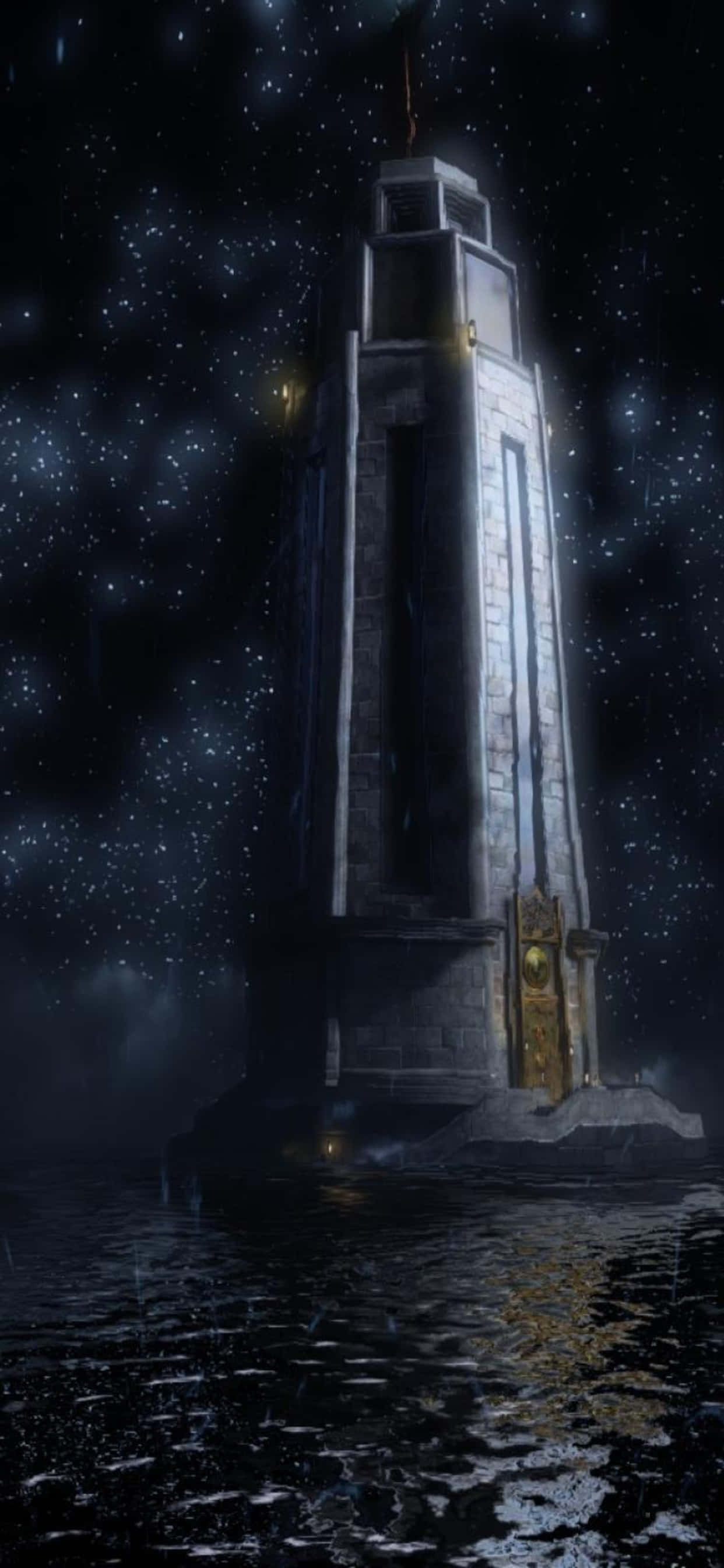 Lighthouse iPhone Xs Max Bioshock Infinite Background Wallpaper