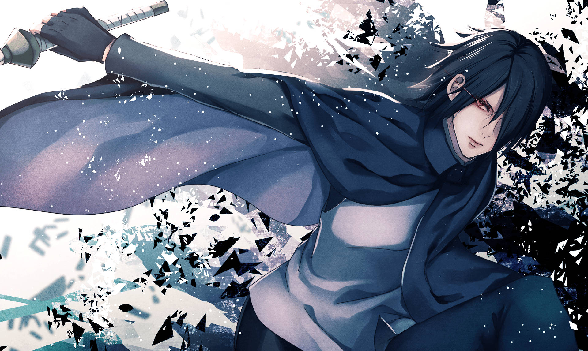 Lightning Flicker Cloak Sasuke Uchiha - Pagpapakawala ng Kapangyarihan ng Sharingan Wallpaper
