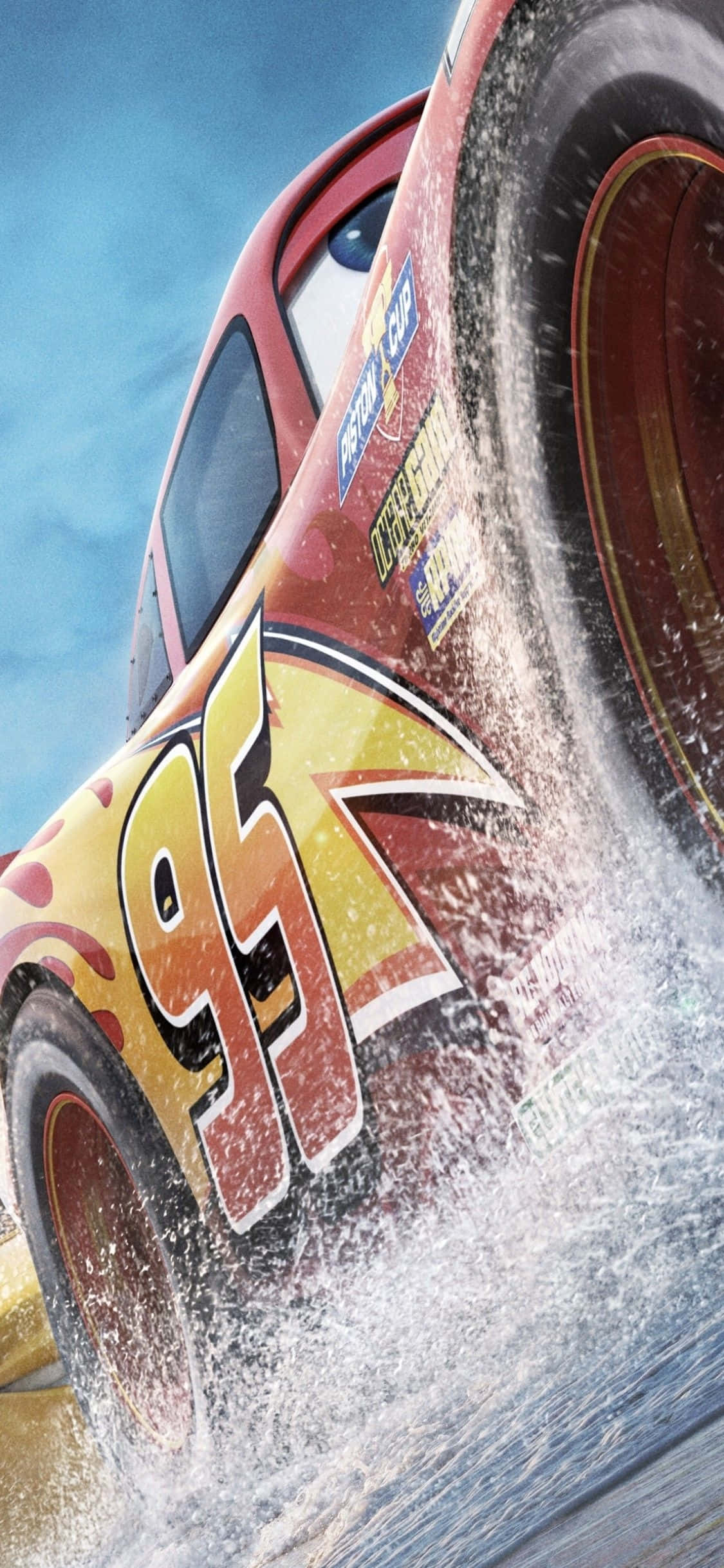 Lightning McQueen Stock Car iPhone X Cars Background Wallpaper
