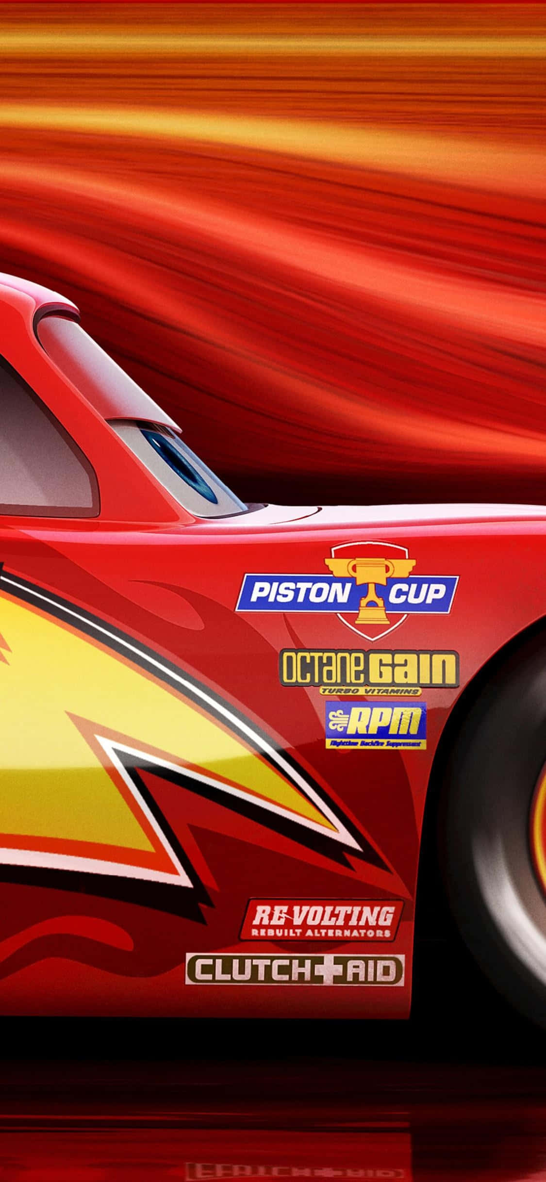Lightning Montgomery McQueen iPhone X Cars Background Wallpaper