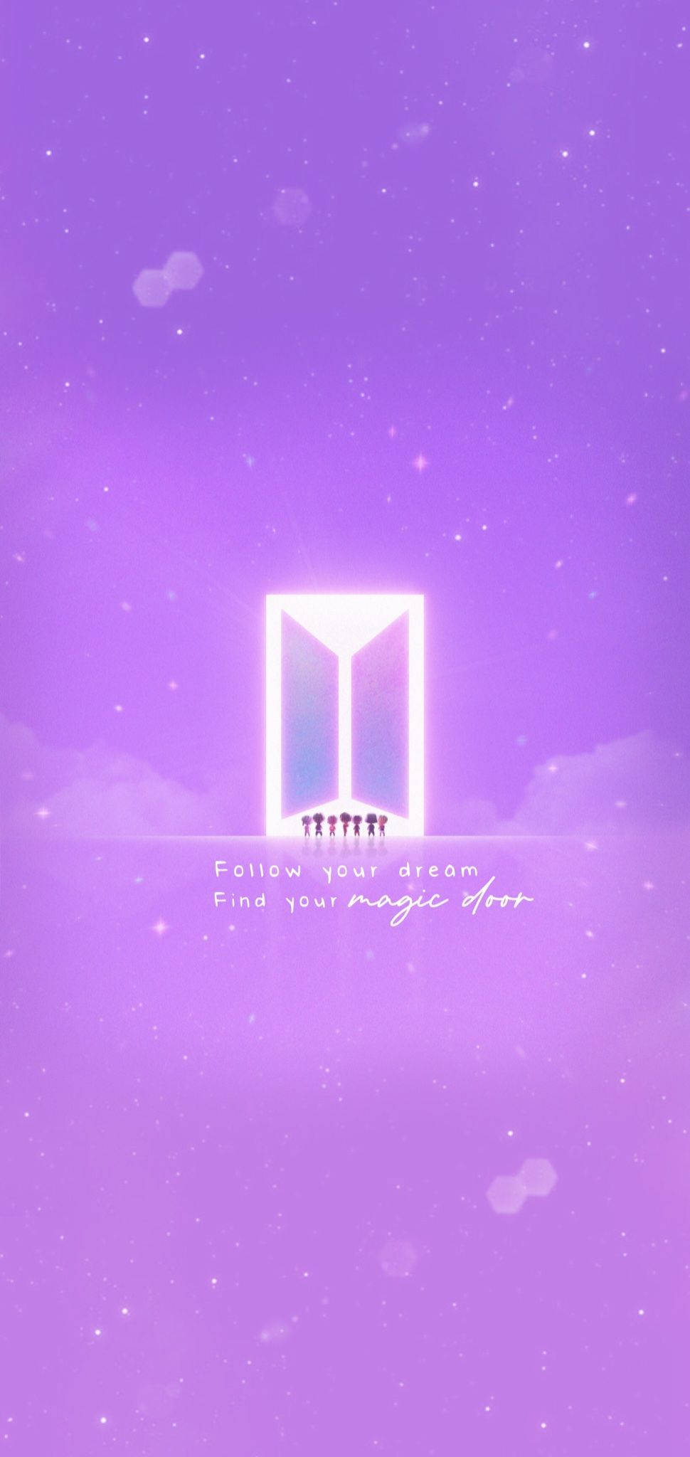 Lila Aesthetic Telepono BTS TinyTAN Wallpaper
