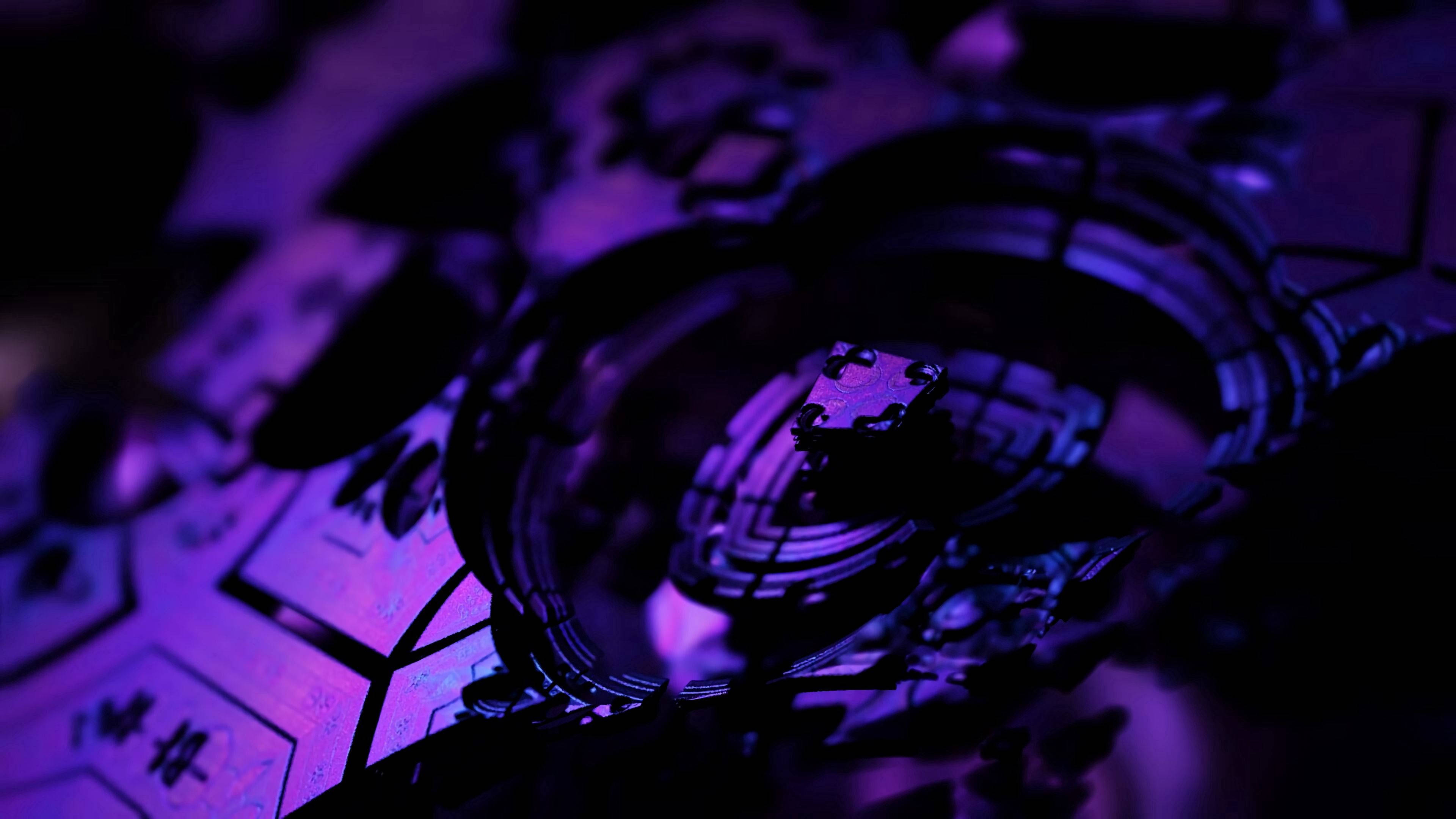 Lila na Fractal Vortex Wallpaper