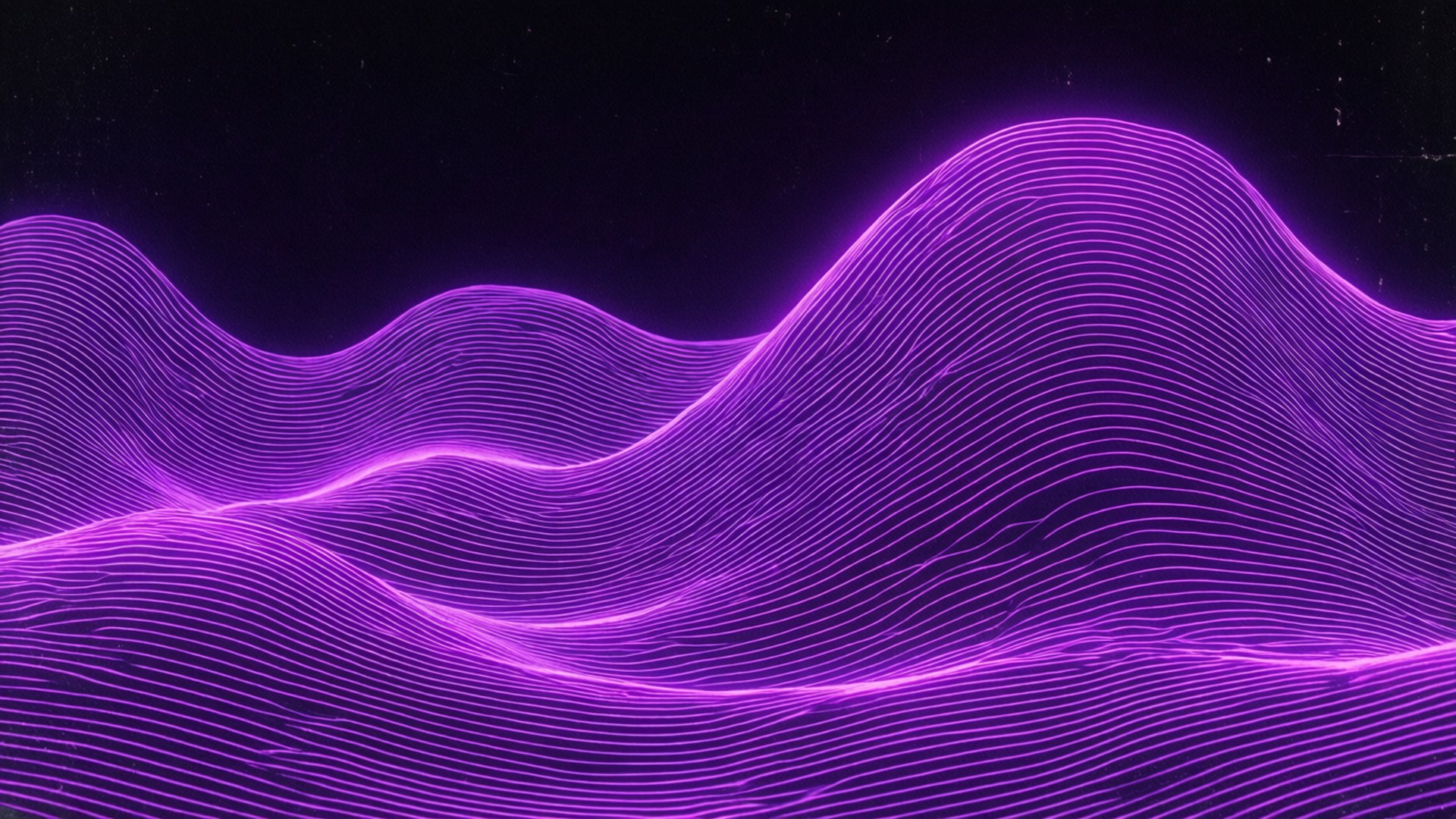 Lila na Synthwave Wave Wallpaper