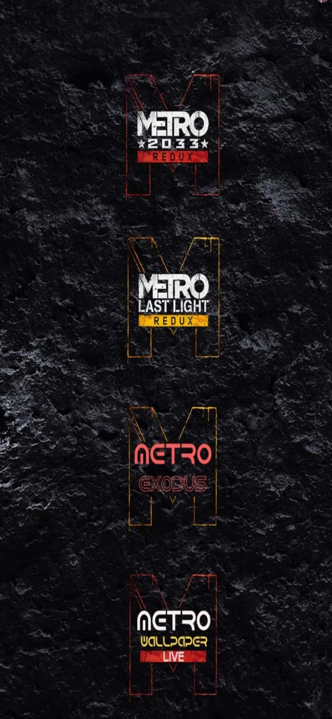 Linya ng mga Larong Metro iPhone X Metro Last Light Background Wallpaper