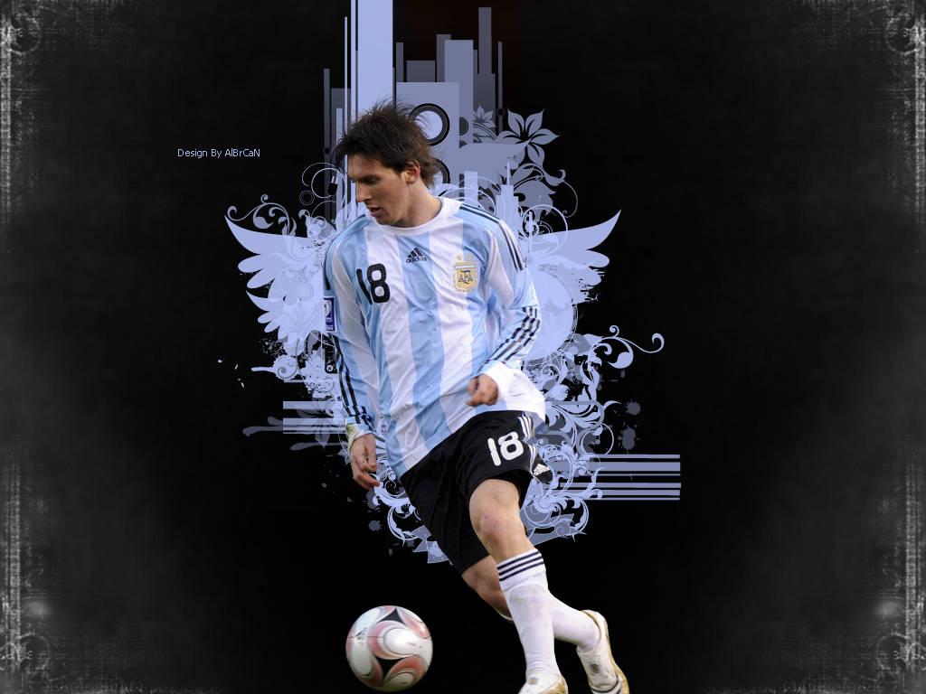 Lionel Messi - Isang Master ng Football Wallpaper