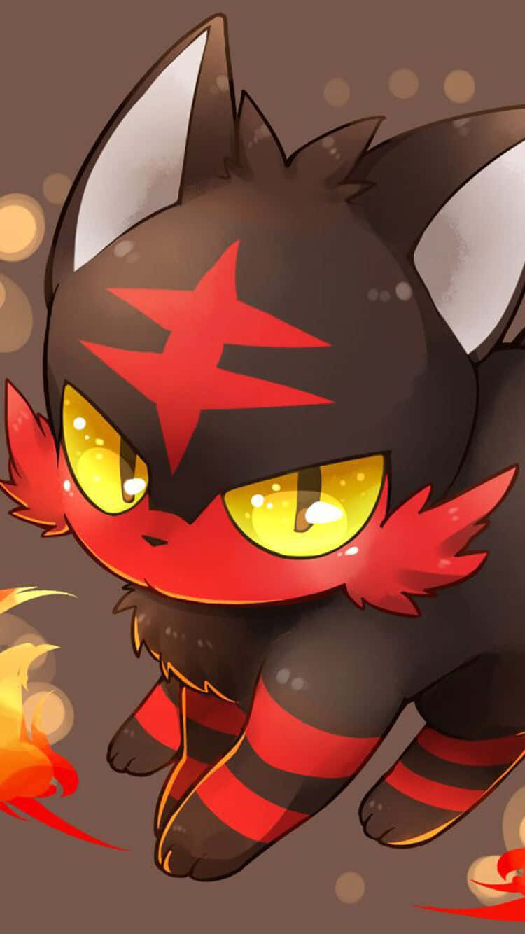 Litten sa Brown na Background Wallpaper
