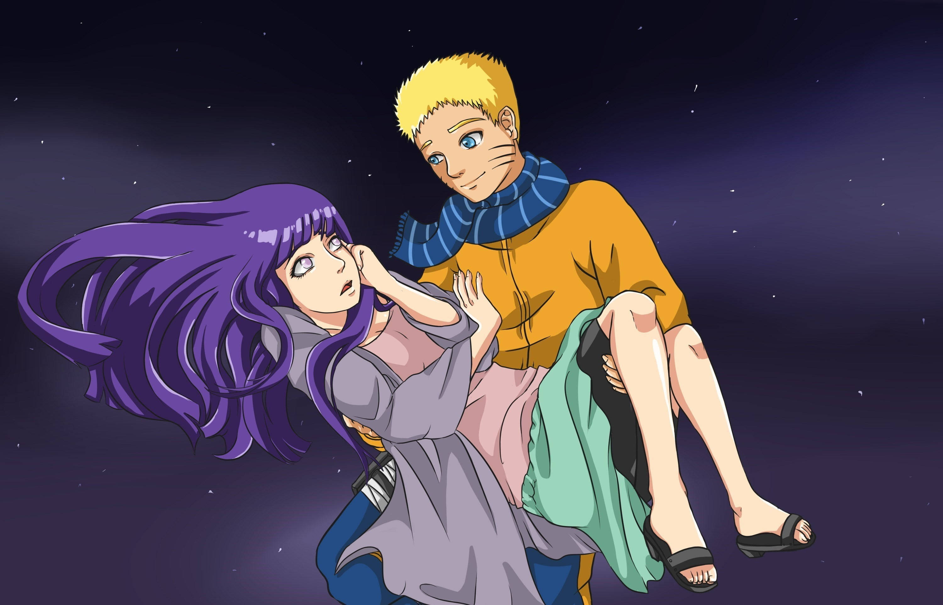 Live Naruto na Si Hinata ay Kanyang Dala-dala Wallpaper