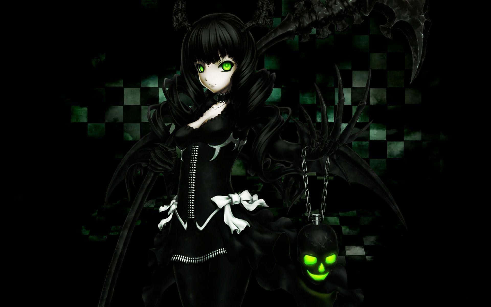 Liwanagan ang iyong panloob na kadiliman gamit ang Dark Anime Background na ito Wallpaper
