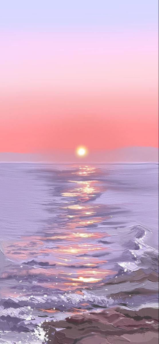 Lo Fi iPhone Sea Wallpaper