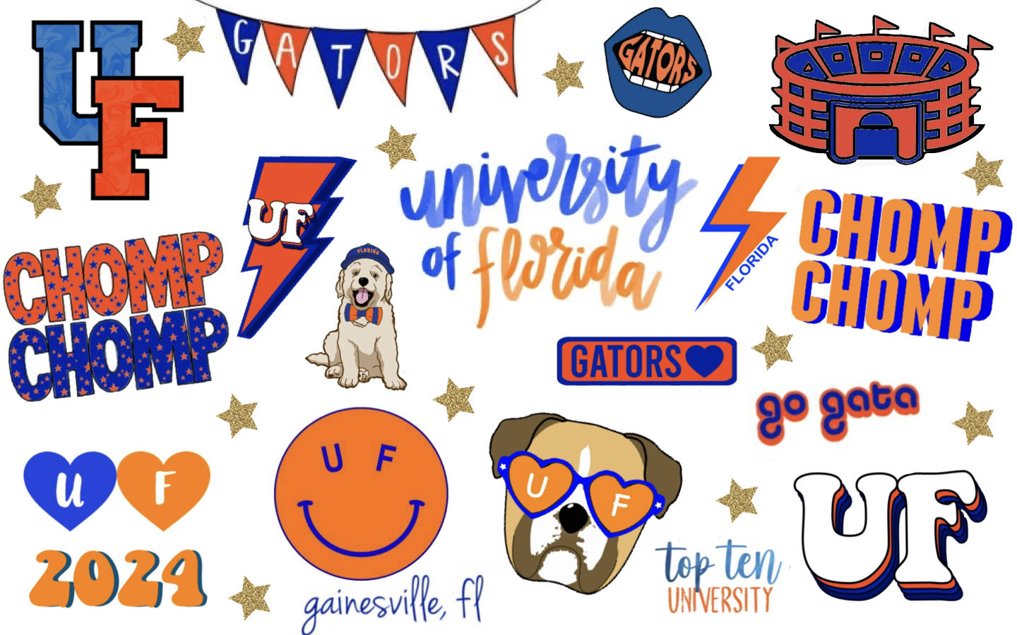 Logo at Simbolo ng Unibersidad ng Florida Wallpaper