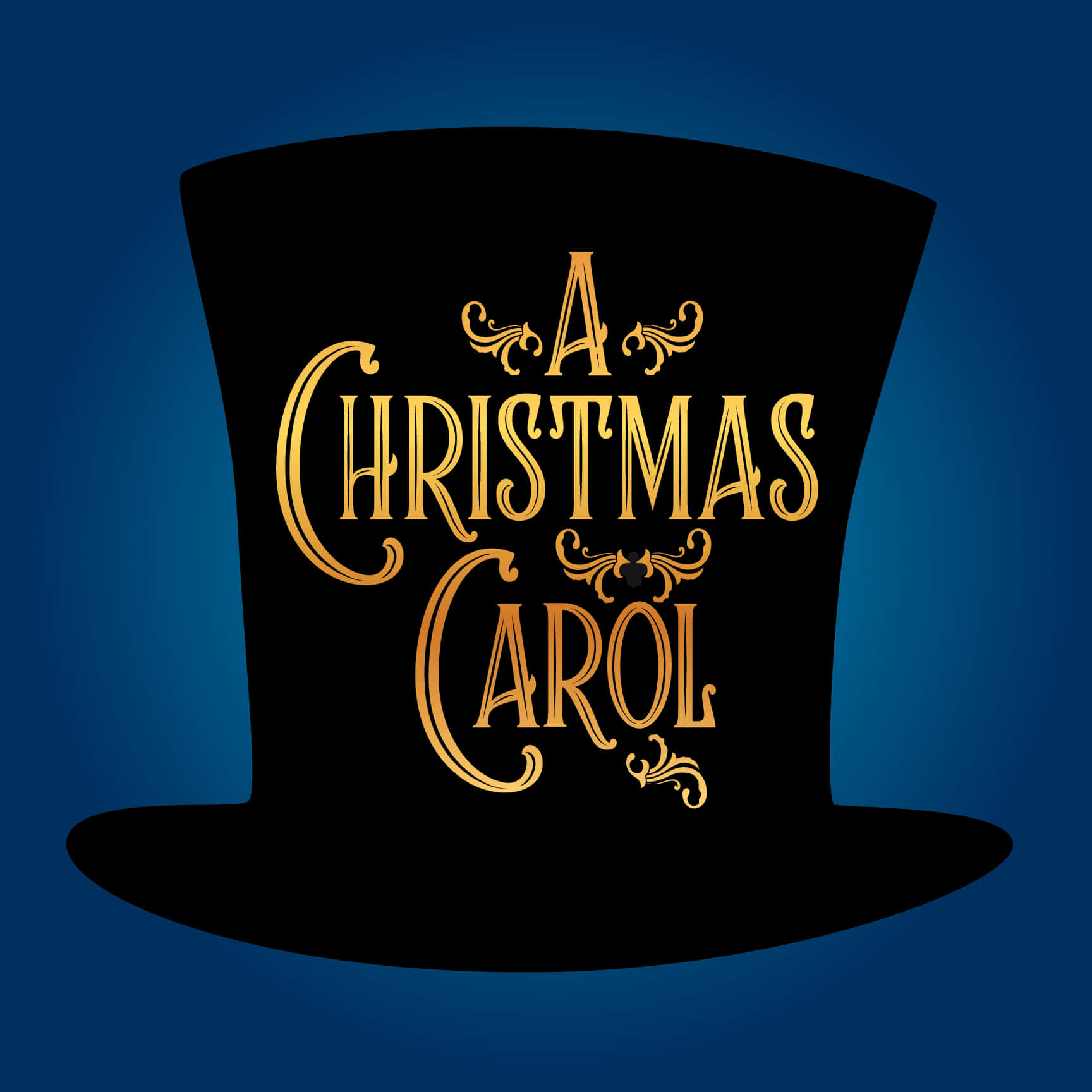 logo ng a christmas carol na may pang-itaas na sumbrero Wallpaper
