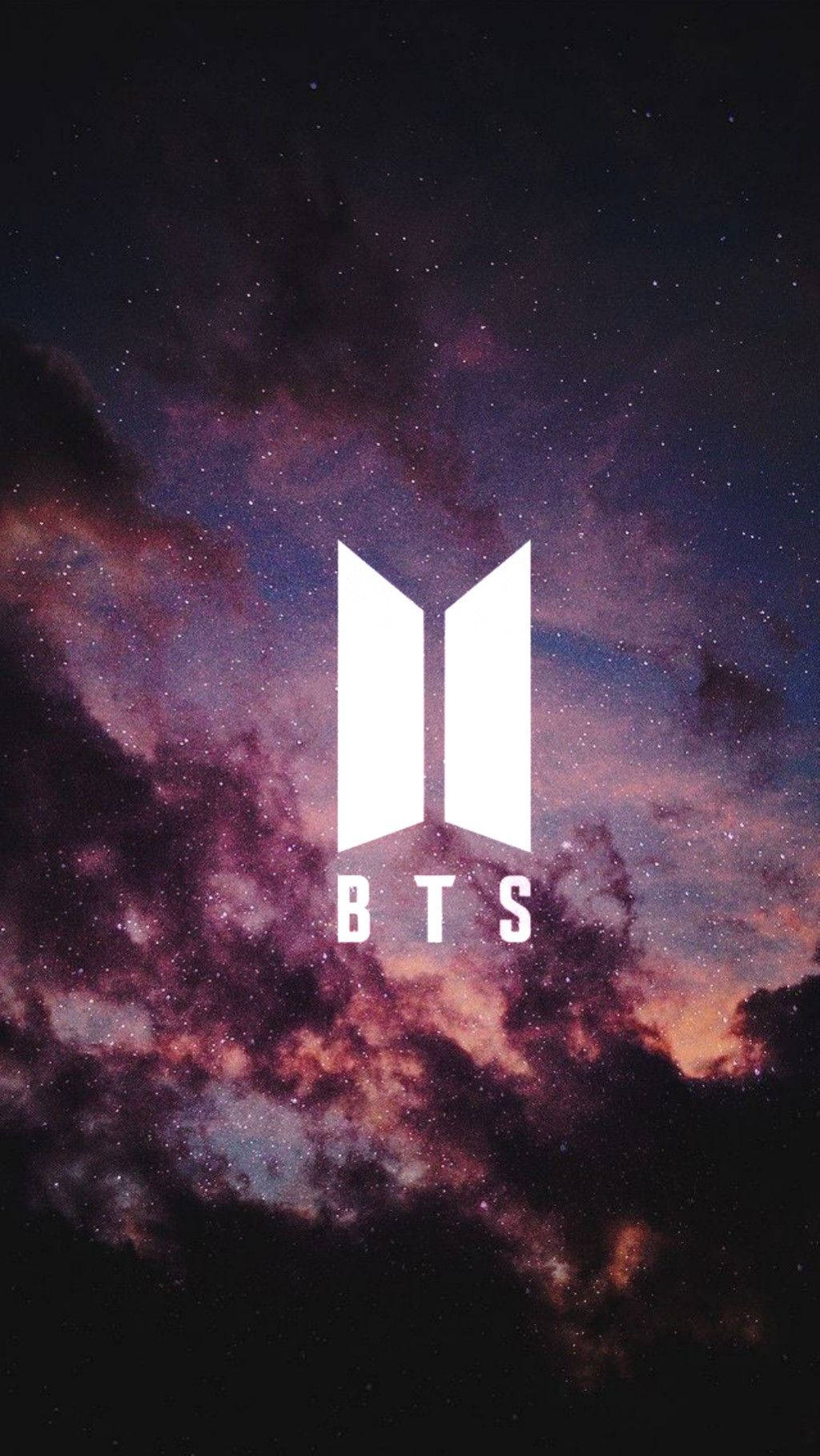 Logo ng BTS sa Gabi Wallpaper