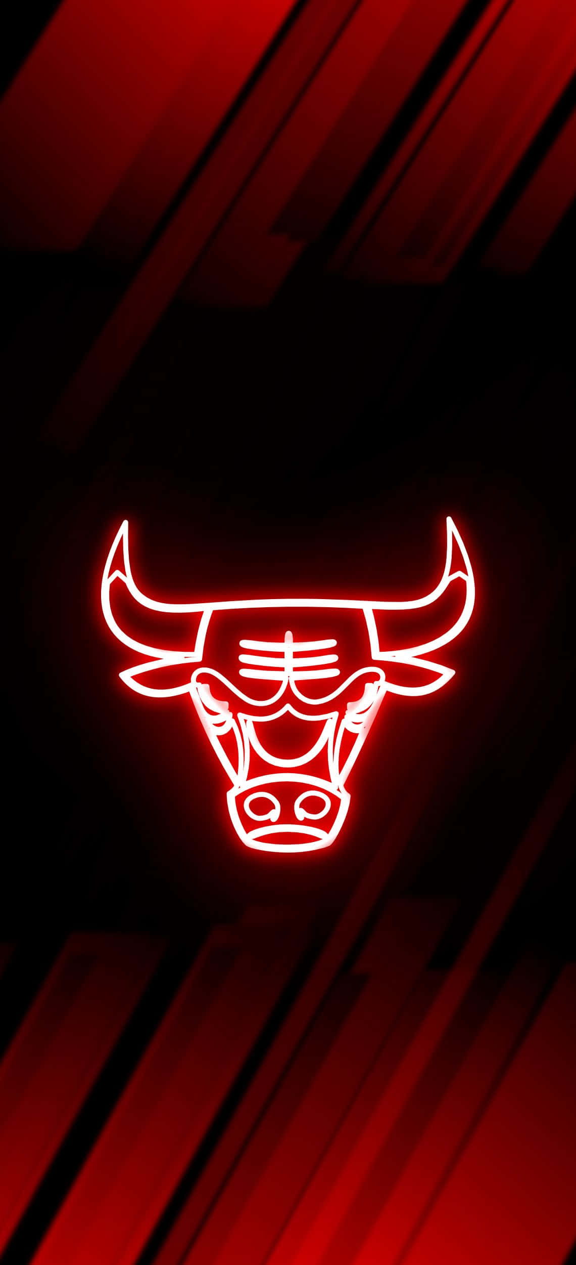 logo ng chicago bulls sa isang pulang background Wallpaper