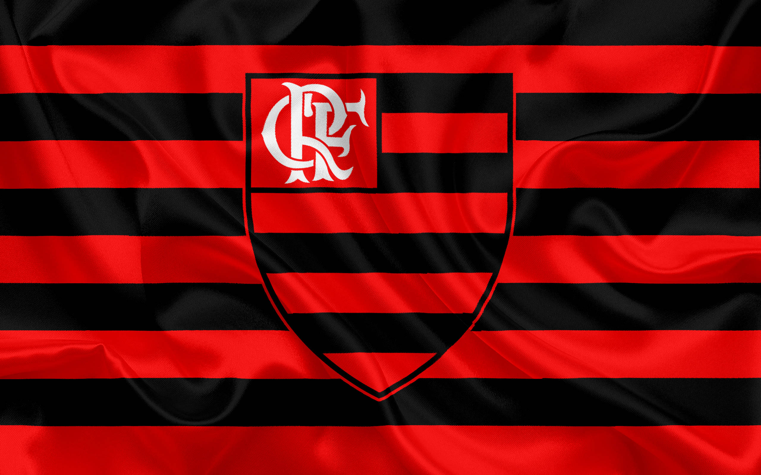 Logo ng Flamengo FC na may Pahalang na Guhit Wallpaper