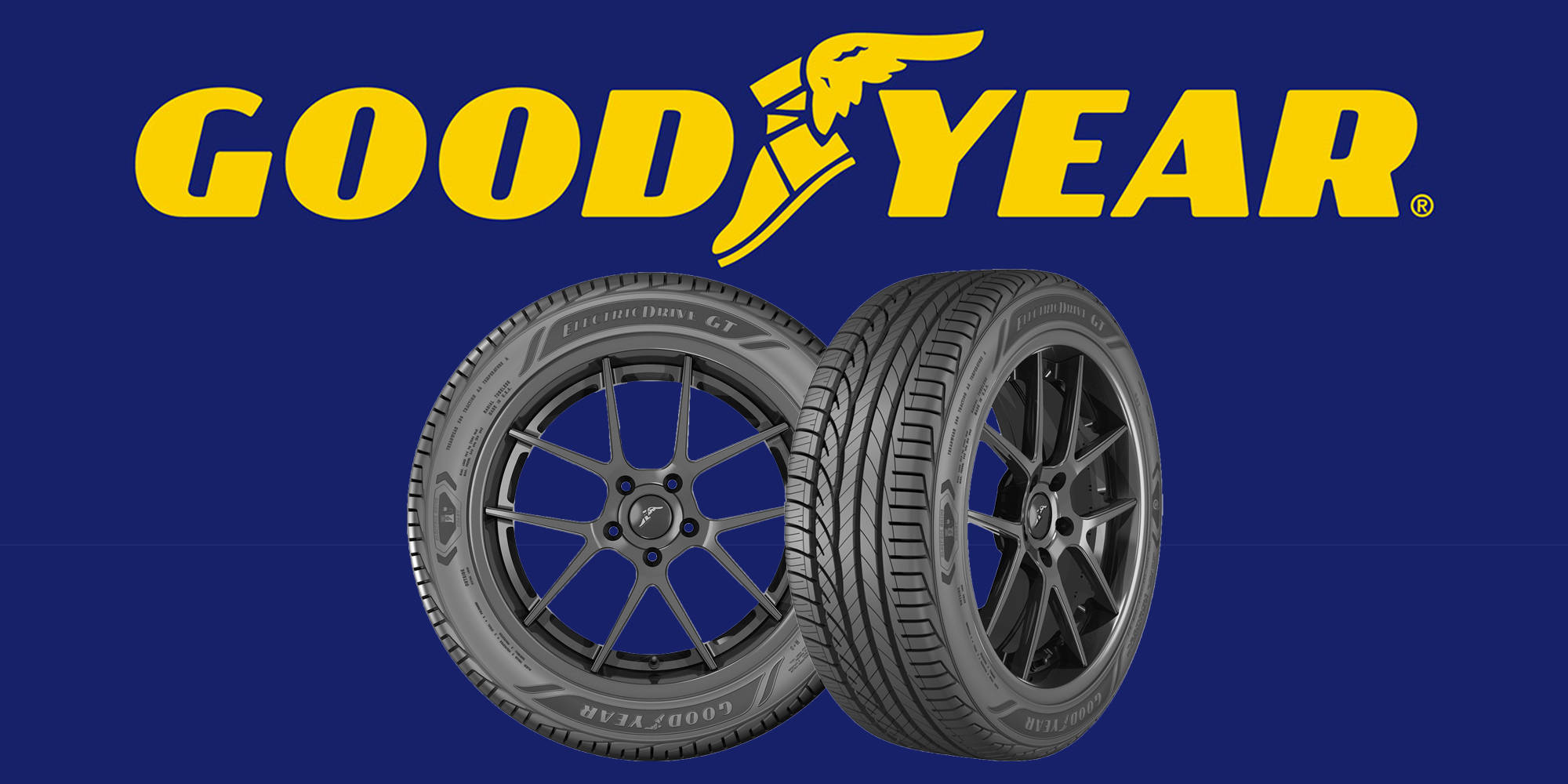 Logo ng Goodyear na May mga Gulong Wallpaper