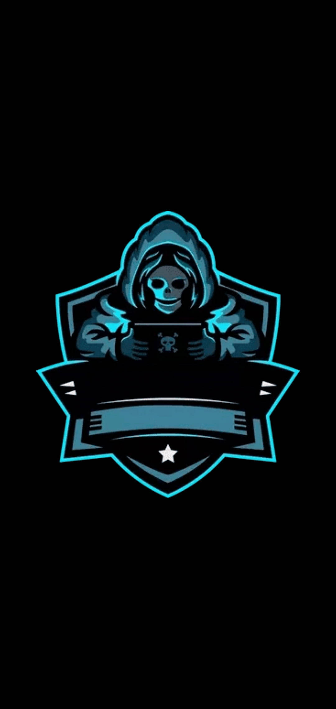 Logo ng Grim Reaper na Naglalaro HD Wallpaper