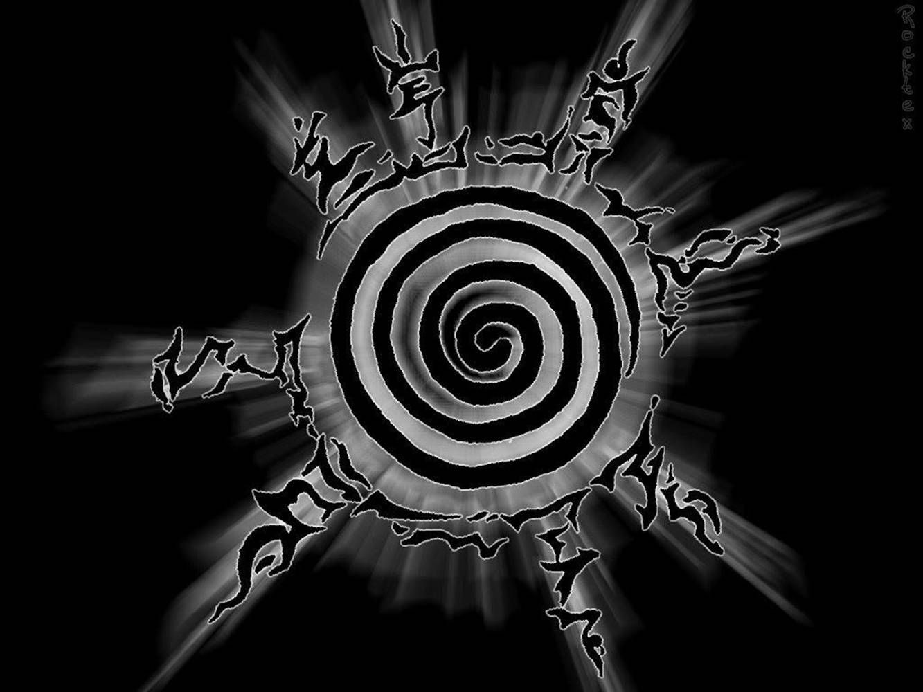 Logo ng Naruto Black Kyūbi Seal Wallpaper