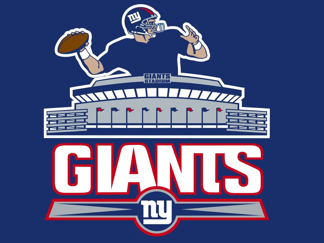 Logo ng New York Giants Stadium Wallpaper