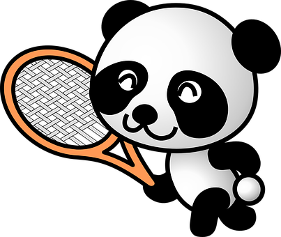 Logo ng Panda Tennis Wallpaper