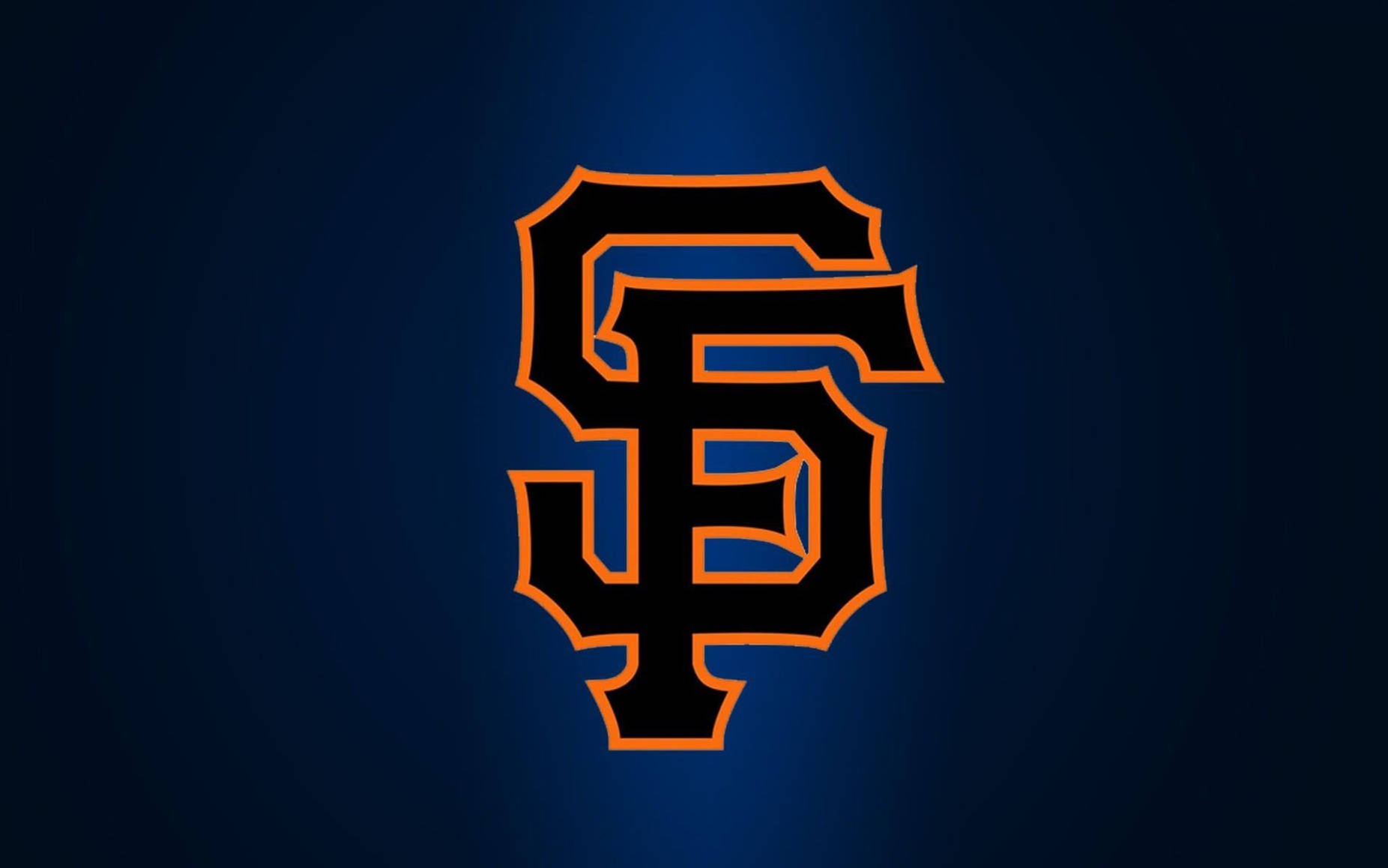 Logo ng San Francisco Giants na Asul at Itim Wallpaper