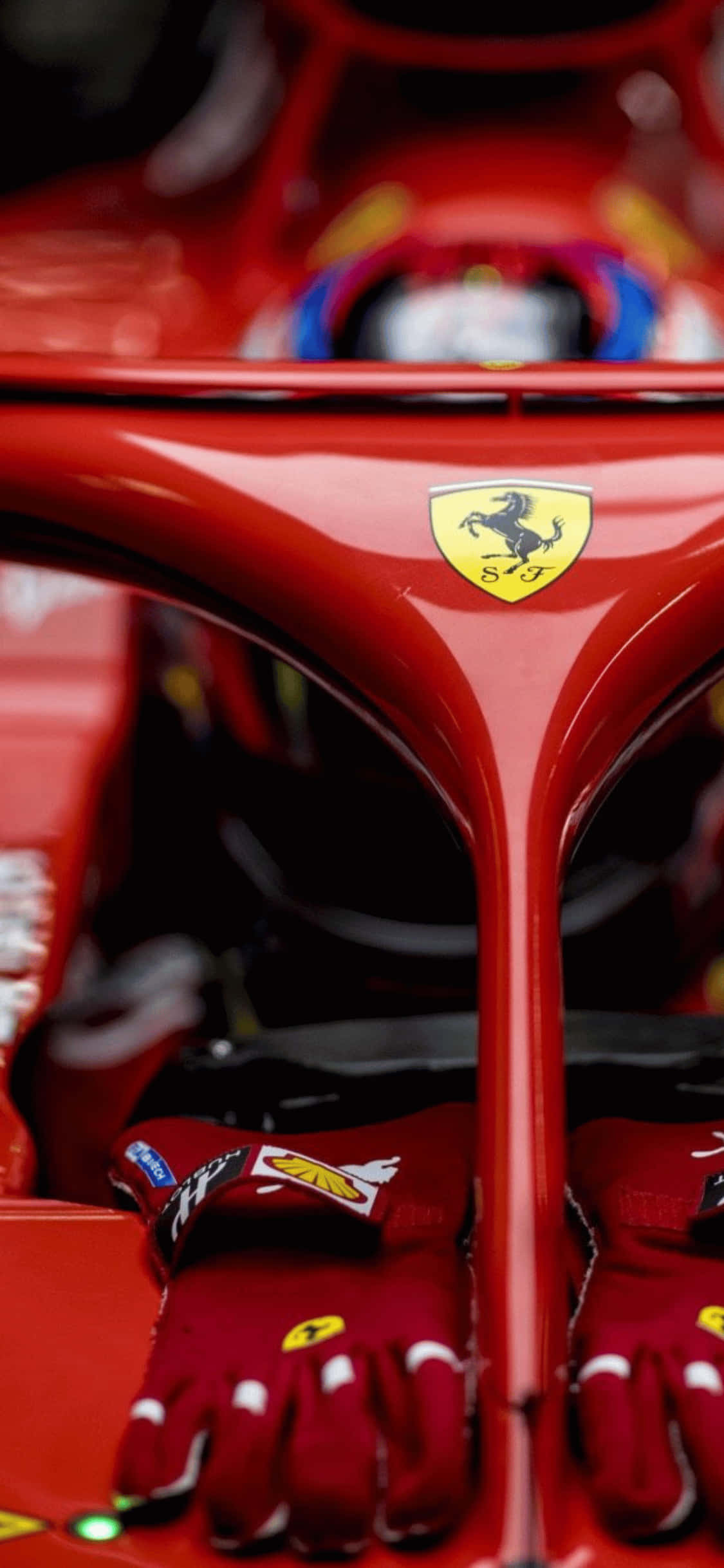 Logo ng Scuderia Ferrari para sa iPhone Xs F1 2018 Background Wallpaper