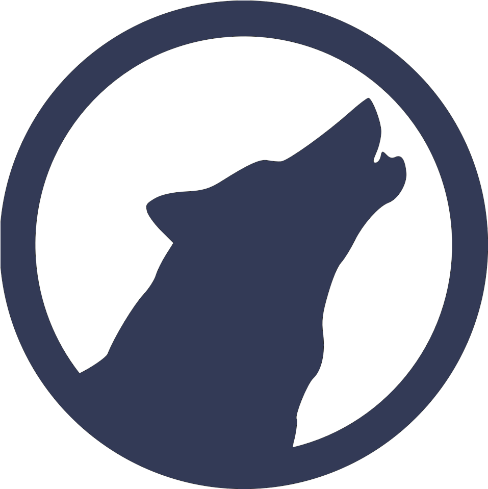 Logo ng Silhouette ng Lobo na Estilado Wallpaper