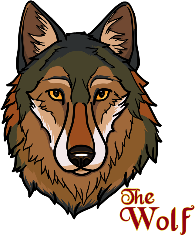 Logo ng Ulo ng Lobo na May Estilo Wallpaper