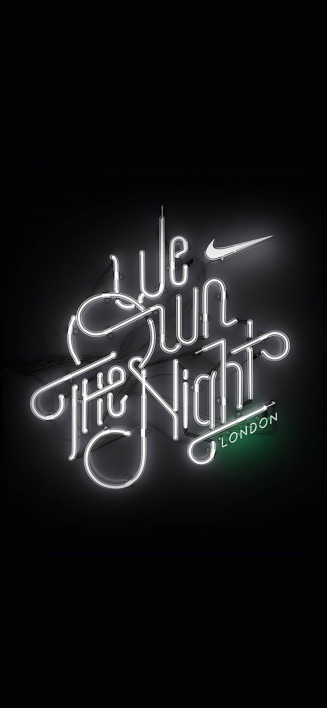 London Nike iPhone Logo Wallpaper