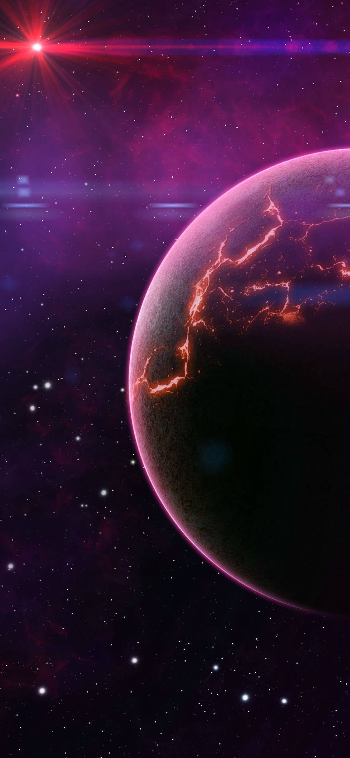 Tumingin ka sa langit at tuklasin ang walang hanggan na uniberso gamit ang iPhone Xs. Wallpaper