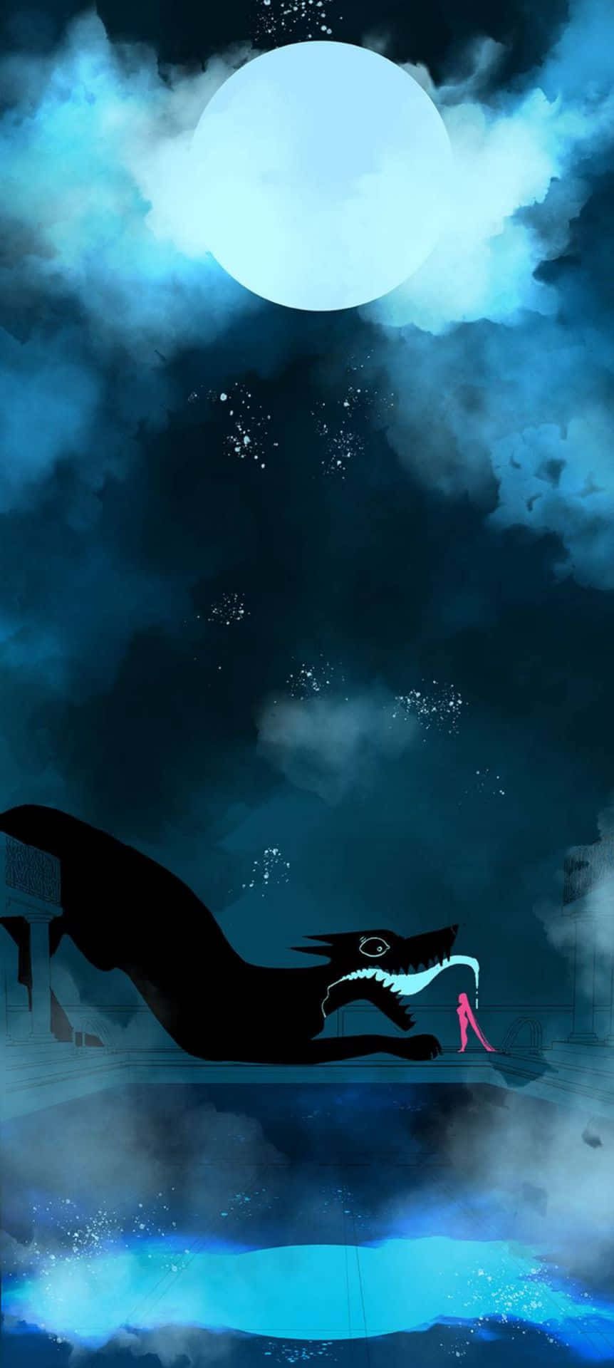 Lore Olympus Webtoon na may Halimaw Wallpaper