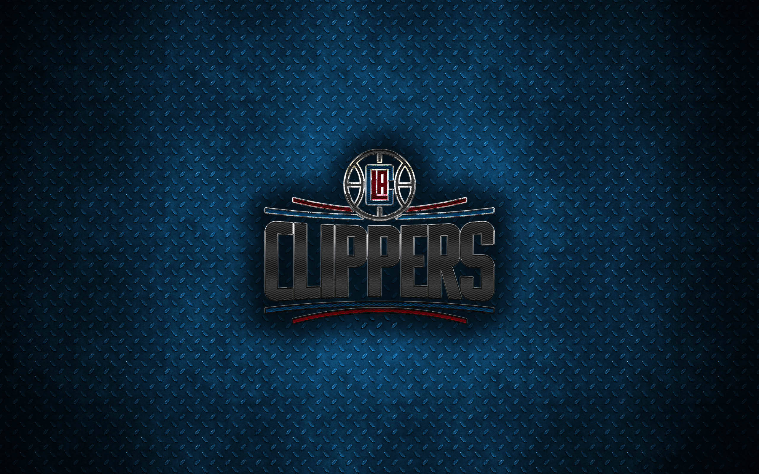 Los Angeles Clippers na Metallic Background Wallpaper