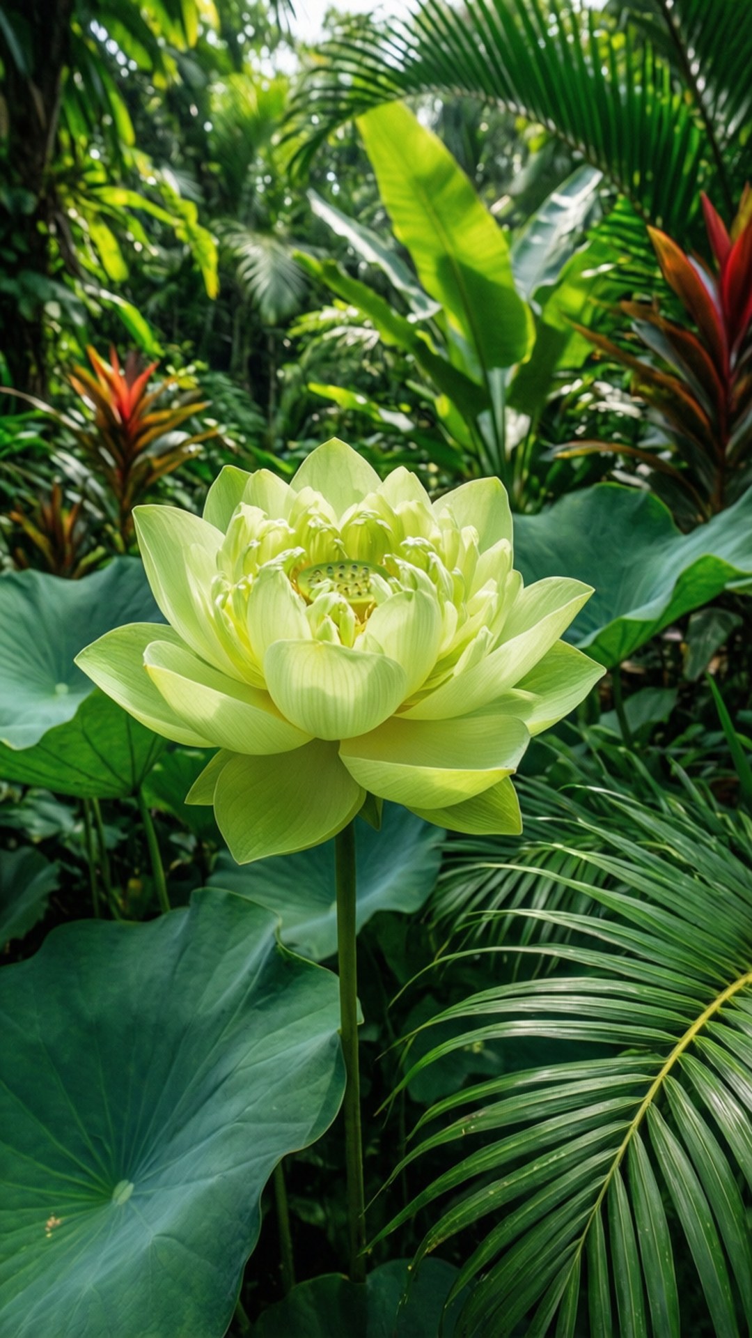 Lotus na Tropikal Wallpaper