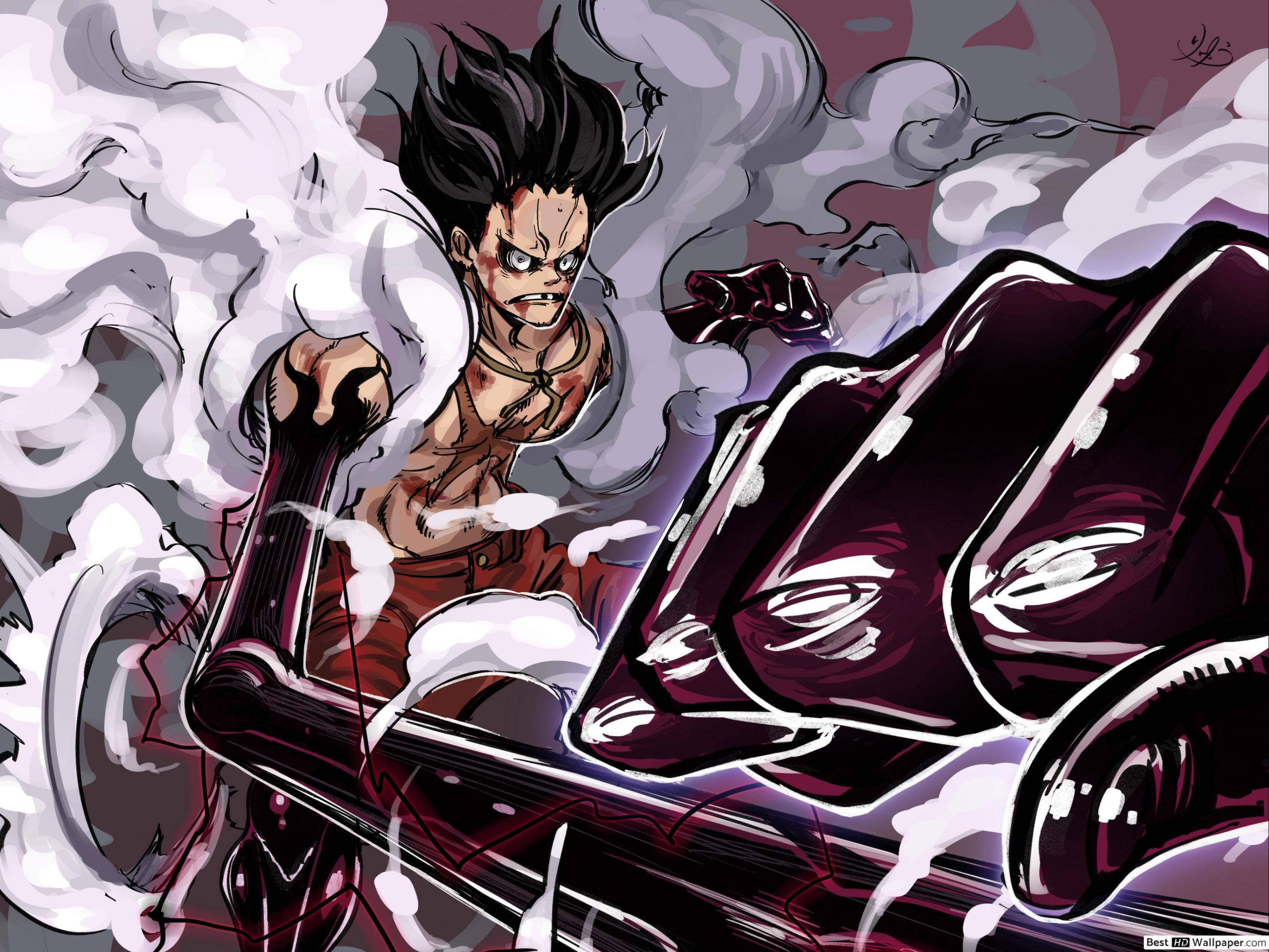Luffy Gear 4 Pagod Wallpaper